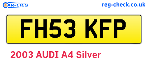 FH53KFP are the vehicle registration plates.