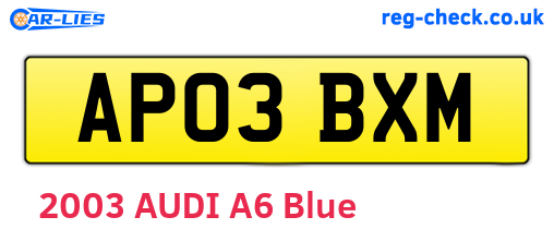 AP03BXM are the vehicle registration plates.