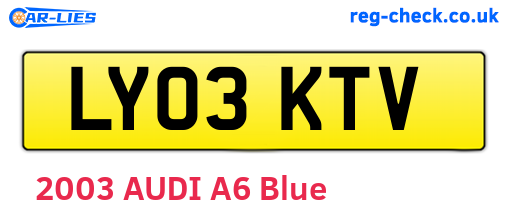 LY03KTV are the vehicle registration plates.