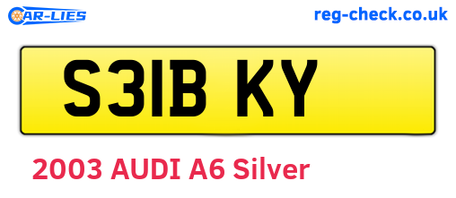 S31BKY are the vehicle registration plates.