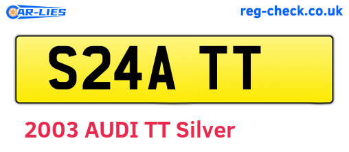 S24ATT are the vehicle registration plates.