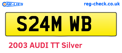 S24MWB are the vehicle registration plates.