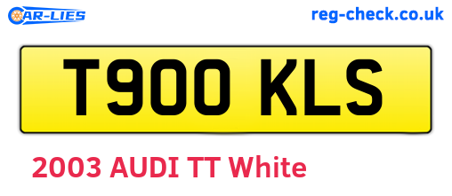 T900KLS are the vehicle registration plates.