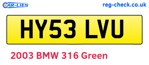 HY53LVU are the vehicle registration plates.