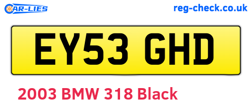 EY53GHD are the vehicle registration plates.