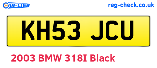 KH53JCU are the vehicle registration plates.