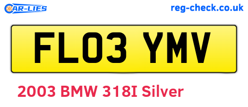 FL03YMV are the vehicle registration plates.