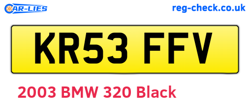 KR53FFV are the vehicle registration plates.
