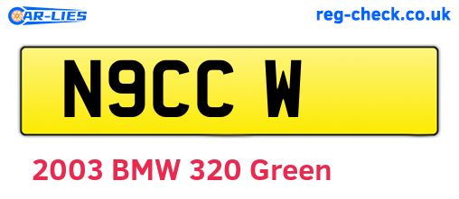 N9CCW are the vehicle registration plates.