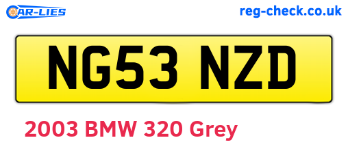 NG53NZD are the vehicle registration plates.