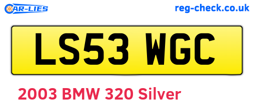 LS53WGC are the vehicle registration plates.