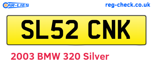 SL52CNK are the vehicle registration plates.