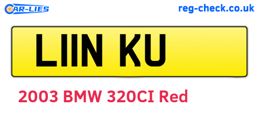 L11NKU are the vehicle registration plates.