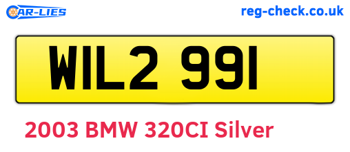 WIL2991 are the vehicle registration plates.