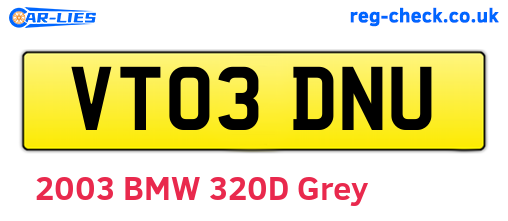 VT03DNU are the vehicle registration plates.