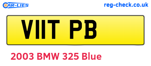V11TPB are the vehicle registration plates.