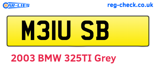 M31USB are the vehicle registration plates.