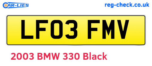 LF03FMV are the vehicle registration plates.