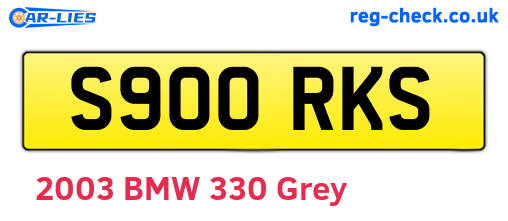 S900RKS are the vehicle registration plates.