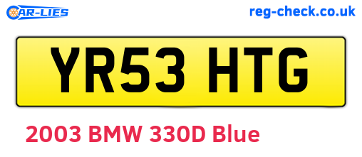 YR53HTG are the vehicle registration plates.