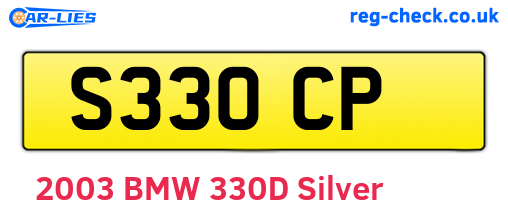 S33OCP are the vehicle registration plates.