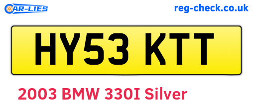 HY53KTT are the vehicle registration plates.