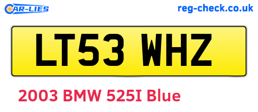 LT53WHZ are the vehicle registration plates.