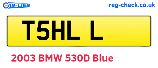 T5HLL are the vehicle registration plates.