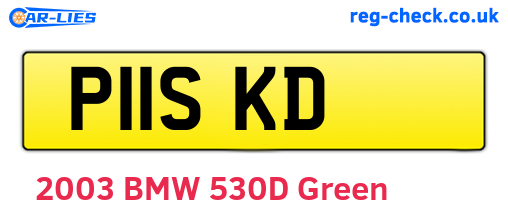 P11SKD are the vehicle registration plates.