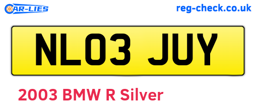 NL03JUY are the vehicle registration plates.