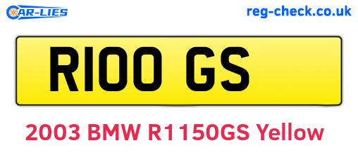 R10OGS are the vehicle registration plates.