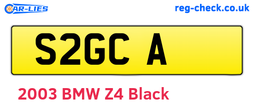 S2GCA are the vehicle registration plates.
