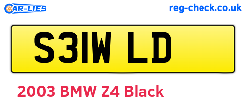 S31WLD are the vehicle registration plates.