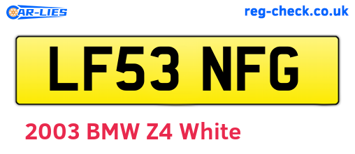 LF53NFG are the vehicle registration plates.
