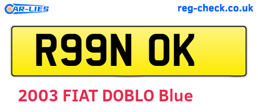 R99NOK are the vehicle registration plates.