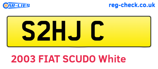 S2HJC are the vehicle registration plates.
