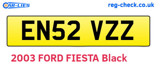 EN52VZZ are the vehicle registration plates.