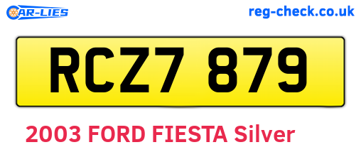 RCZ7879 are the vehicle registration plates.
