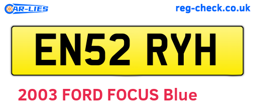 EN52RYH are the vehicle registration plates.