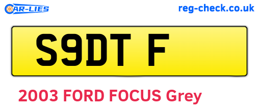 S9DTF are the vehicle registration plates.