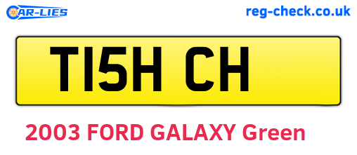 T15HCH are the vehicle registration plates.