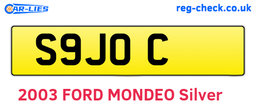 S9JOC are the vehicle registration plates.