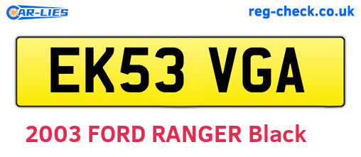EK53VGA are the vehicle registration plates.