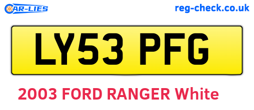 LY53PFG are the vehicle registration plates.