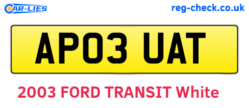 AP03UAT are the vehicle registration plates.