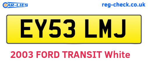 EY53LMJ are the vehicle registration plates.