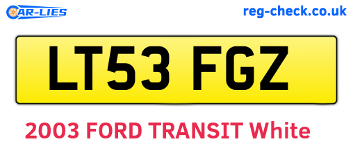 LT53FGZ are the vehicle registration plates.