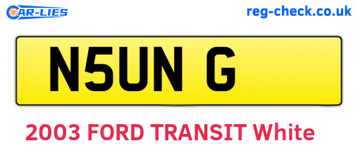 N5UNG are the vehicle registration plates.