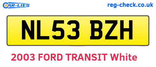 NL53BZH are the vehicle registration plates.