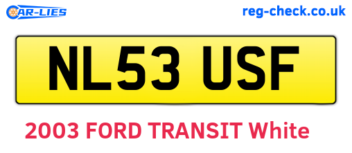 NL53USF are the vehicle registration plates.